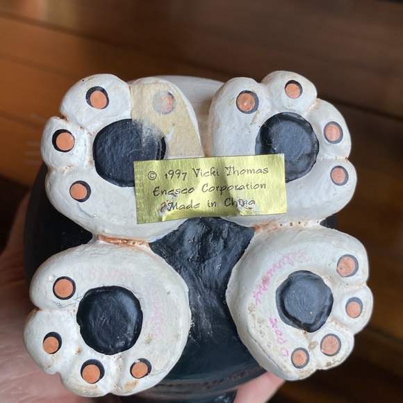 Lot of 2 Vintage Vicki Thomas Gourd Shaped Cats Enesco Corporation 1997 - Picture 8 of 8